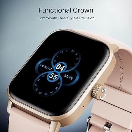 Boat Wave Call 3 Smartwatch 1.83” HD Display with Animated Watch Faces; BT Calling, Functional Crown, Multiple Sports Modes, IP68, HR, SpO2 Monitor, Smart Watches for Men & Women (Spring Blossom) - Image 3