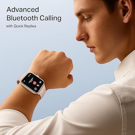 Boat Wave Call 3 Smartwatch 1.83” HD Display with Animated Watch Faces; BT Calling, Functional Crown, Multiple Sports Modes, IP68, HR, SpO2 Monitor, Smart Watches for Men & Women (Spring Blossom) - Image 2